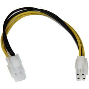 StarTech.com Câble d'extension d'alimentation processeur P4 4 broches ATX12V 20 cm -M/F - Pour Système d'alimentation - AT