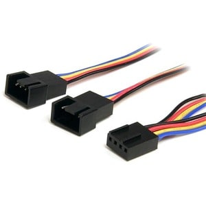 StarTech.com Câble répartiteur alimentation pr ventilateurs 4 broches 31cm -F/M - Pour Ventilateur - Molex / Molex - 1 Pcs