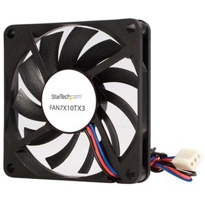 StarTech.com 70mm Gehäuselüfter - Lüfter für PC Gehäuse mit 3-pin Molex Stecker - 70 mm Maximum Fan Diameter - 1 x Fan(s) 