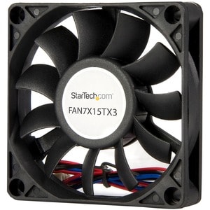 StarTech.com 70mm Gehäuselüfter - Lüfter für PC Gehäuse mit 3-pin Molex Stecker - 70 mm Maximum Fan Diameter - 47,50m³/h M