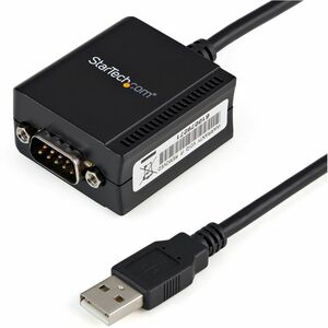 StarTech.com FTDI USB 2.0 auf Seriell Adapter - USB zu RS232 / DB9 Konverter (COM) - Anschluss 1: USB A, Stecker - Schwarz