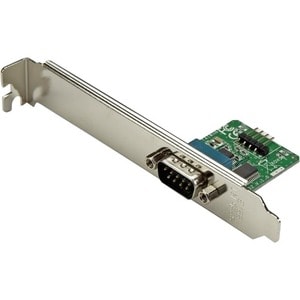 StarTech.com 60cm Internes USB 10 Pin Header auf Serielles RS232/ DB9 Slotblech - USB 2.0 - Schwarz, Grün, Silber