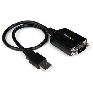 StarTech.com USB 2.0 auf Seriell Adapter - USB zu RS232 / DB9 Konverter (COM) 0,3m - Schwarz