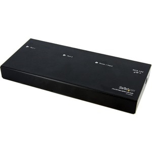StarTech.com 2 Port DVI Video Splitter mit Audio - 1920 x 1200 - 10 m Maximale Betriebsreichweite - Audio Line-In - Audio 
