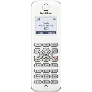 FRITZ!Fon M2 Das Komfort-Telefon für die FRITZ!Box mit integrierter DECT-Basis, hervorragende Akustik auch beim Freisprech