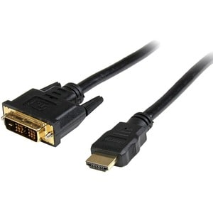 StarTech.com Câble HDMI® vers DVI-D 2 m - M/M - 2e bout: 1 x 19-pin DVI-D Digital Video - Male - Blindé - Noir