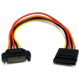 StarTech.com Câble d'extension d'alimentation SATA 15 broches 20 cm - Pour Lecteur de disque - SATA / SATA - 1 Pcs