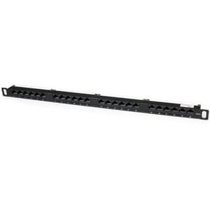 StarTech.com 24 Port 0,5 HE Cat5e Patch Panel - RJ45 Ethernet Rackmount Cat 5e 110 Patch Panel - 24 x RJ-45 - 24 x RJ-11 -