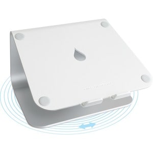 MSTAND360 LAPTOP STAND W/ SWIVEL BASE - SILVER