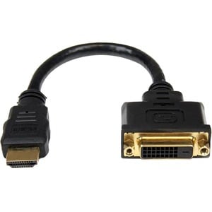 StarTech.com HDMI®-auf-DVI-D Videoadapterkabel 20cm - HDMI-Stecker auf DVI-Buchse - Cable for Videogerät, Monitor, Noteboo