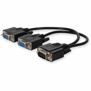 2PORT VGA MONITOR SPLITTER VGA HD-15 SPLITTER Y CABLE M/FF