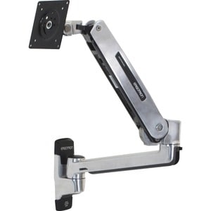 Ergotron Wandhalterung für Flachbildschirm - Poliertes Aluminium - Höhenverstellbar - Bildschirmgröße: 42 Zoll (106,68 cm)