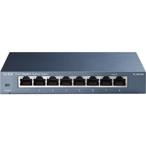 8PORT GIGABIT DESKTOP SWITCH STEEL DESIGN DESKTOP/WALL-MOUNTING