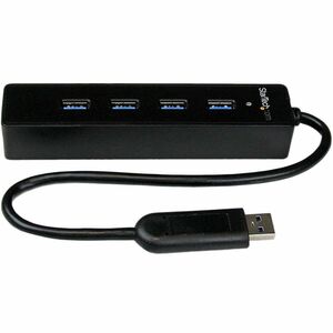 StarTech.com 4 Port USB 3.0 SuperSpeed Hub - Schwarz - 4 Total USB Port(s) - 4 USB 3.0 Port(s) - PC, Mac