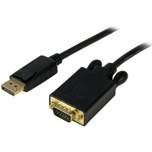 StarTech.com Adaptateur DisplayPort vers VGA - Câble Display Port Mâle VGA Mâle 1920x1200 - Noir 1,8m - 2e bout: 1 x 15-pi