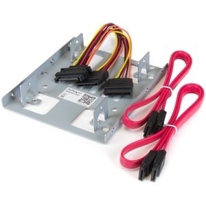 DUAL 2.5IN SATA HDD/SSD TO 3.5 BAY MOUNTING BRACKET ADAPTER