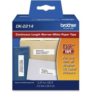 DK-2214 CONT LENGTH PAPER LABEL 1/2IN WIDE FOR QL-500/QL-550