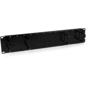 StarTech.com 2 HE 19" doppelseitiges Rangierpanel / Kabelordner Kabelmanagement - Kabelmanagement-Panel - 2U Rack Height x