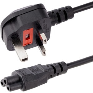 1 m GB Laptop Ladekabel, BS 1363 auf C5, 2,5A 250V, 18AWG, UK Laptop Netzteil Stromkabel, Kleeblatt/Mickey Mouse Netzkabel