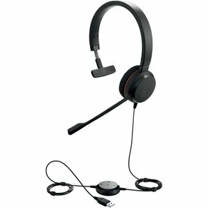 Jabra EVOLVE 20 Kabel Kopfbügel Mono Headset - Schwarz - Monaural - Ohraufliegend - Geräuschunterdrückung Mikrophon - Gerä