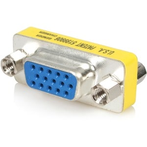 StarTech.com Changeur de genre VGA HD15 slim - Adaptateur VGA vers VGA - F/F - 1 x 15-pin HD-15 VGA Female - Nickel Connec