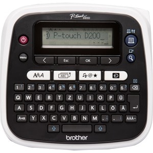 Brother P-touch PT-D200BW Elektronischer Etikettendrucker - Thermotransfer - 20 mm/s Mono - 3 Schriftgröße - 180 dpi - Kle