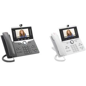 Téléphone IP Cisco 8865 - Avec fil/Sans fil - Avec fil/Sans fil - Bluetooth, Wi-Fi - Fixation au mur - Charbon - 5 x Ligne
