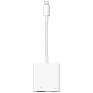 Câble pour transfert de données Apple Lightning/USB - pour iPad, Caméra - 1 - 2e bout: 1 x USB 3.0 - Female - Blanc