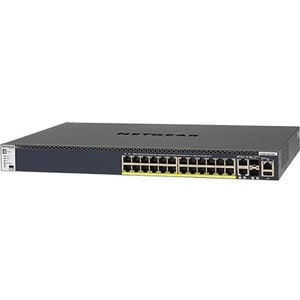 M4300-28G-PoE+ (550W PSU) stackl.mdg.Switch mit 24x1G PoE+ und 4x10G incl. 2x10GBASE-T and 2xSFP+ Layer 3 (GSM4328PA), hal