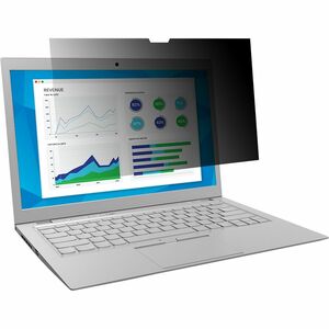 Filtre de confidentialité pour écran 3M Anti-éblouissement Noir, Mat - Pour 33,8 cm (13,3") Écran large LCD Ordinateur por
