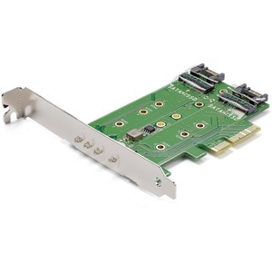 StarTech.com 3 Port M.2 SSD (NGFF) Adapterkarte - 1x PCIe (NVMe) M.2, 2x SATA III M.2 - PCIe 3.0 - PCI Express 3.0 M.2 NGF