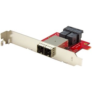 StarTech.com Mini-SAS Adapter - Dual SFF-8643 auf SFF-8644 - Voll und Low-Profile Slotblech - 12Gbit/s