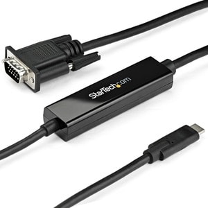 Adaptateur USB-C vers VGA 1m - Câble Actif USB-C à VGA - 1080p - Compatible TB3 - Câble USB-C à VGA - DP Alt Mode HBR2 - 2