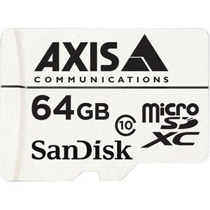 Carte microSDXC AXIS - 64 Go - Classe 10 - 20 Mo/s en Lecture - 20 Mo/sSpaceen Écriture