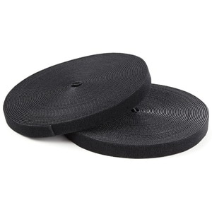 StarTech.com 7,6 m Klettbandrolle, Wiederverwendbare Zuschneidbare Klettkabelbinder, Industrielle Klettverschluss Rolle, S