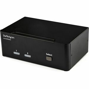 StarTech.com 2 Port DisplayPort Dual Monitor KVM Switch - DisplayPort KVM - 4K 60 Hz - 2 Computer - 1 Lokaler Benutzer(n) 