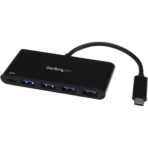 StarTech.com 4-Port USB 3.0 Hub mit Stromversorgung - USB-C to 4x USB-A - Kompakter USB C Hub - USB Typ C Hub mit PD 2.0 -