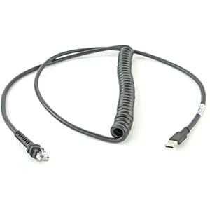Zebra 2,74 m USB Datentransferkabel für Scanner - Erster Anschluss: USB Typ-A - Abschirmung