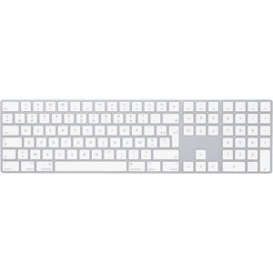 Clavier Apple Magic - Sans fil Connectivité - Français - AZERTY Disposition - Argenté, Blanc - Ciseaux Pavé Numérique - Bl