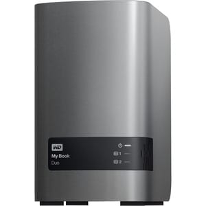WD My Book Duo WDBFBE0160JBK-EESN 2 x Gesamtzahl Einschübe DAS-Speichersystem - 16 TB HDD Desktop - 20 TB Supported HDD Ca