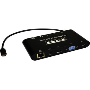 Station d'accueil Port USB Type C pour Notebook/Ordinateur de Bureau - 60 W - 4 x Ports USB - 3 xUSB 3.0 - Réseau (RJ-45) 