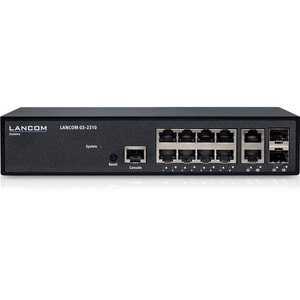 LANCOM GS-2310-Managed Layer-2-Switch mit 10 Ports, 8 Gigabit Ethernet Ports, 2 Combo-Ports (TP/SFP), Metallgehäuse, IEEE 