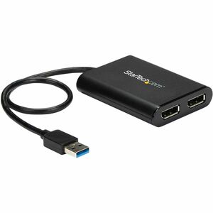 StarTech.com Adaptateur USB 3.0 vers double DisplayPort 4K 60 Hz - Carte graphique externe USB 3.0 vers 2 ports DP - 2 x 2