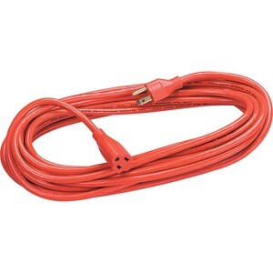 25FT INDOOR/OUT EXTENSION CORD 1-OUTLET HD ORANGE-3-PRONG