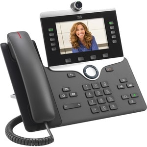 Téléphone IP Cisco 8865 - Avec fil/Sans fil - Avec fil/Sans fil - Wi-Fi, Bluetooth - Bureau, Fixation au mur - Charbon - 5