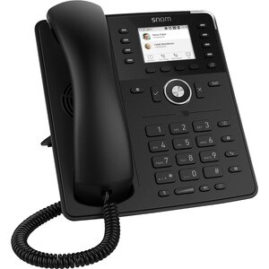 Snom D735 IP-Telefon - Verkabelt/Kabellos - Schnurgebunden - DECT - Wandmontierbar - Schwarz - VoIP - 2 x Netzwerk (RJ-45)