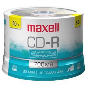 50PC CD-R MUSIC 80MIN SPINDLE 32X700MB MUSIC/DATA  DISC