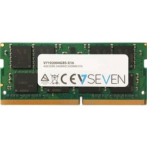 Module de RAM V7 V7192004GBS-X16 - 4 Go - DDR4-2400/PC4-19200 DDR4 SDRAM - 2400 MHzCL17 - 1,20 V - Non-ECC - Non bufferisé