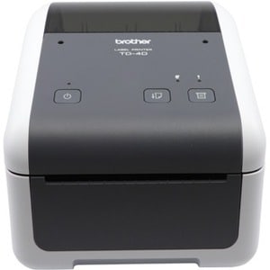 BROTHER TD-4410D Etikettendrucker, Labeldrucker, Desktopdrucker, Thermodirekt, 4 Zoll, Auflösung: 8 Punkte/mm (203dpi), Me