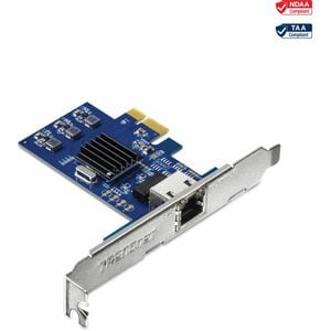 Trendnet TEG-25GECTX, Eingebaut, Kabelgebunden, PCI Express, Ethernet, 2500 Mbit/s, Blau, Silber